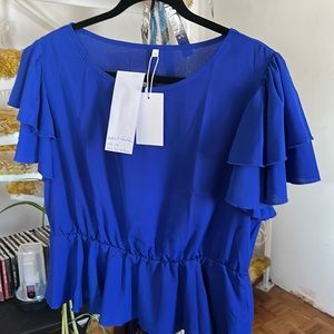NWT Royal Blue top/blouse